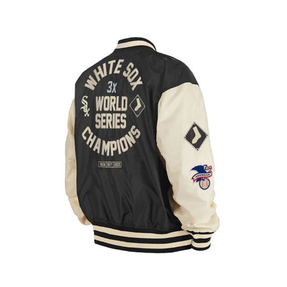 Black Chicago White Sox Alpha Industries X New Era Reversible MA-1 Bomber Jacket