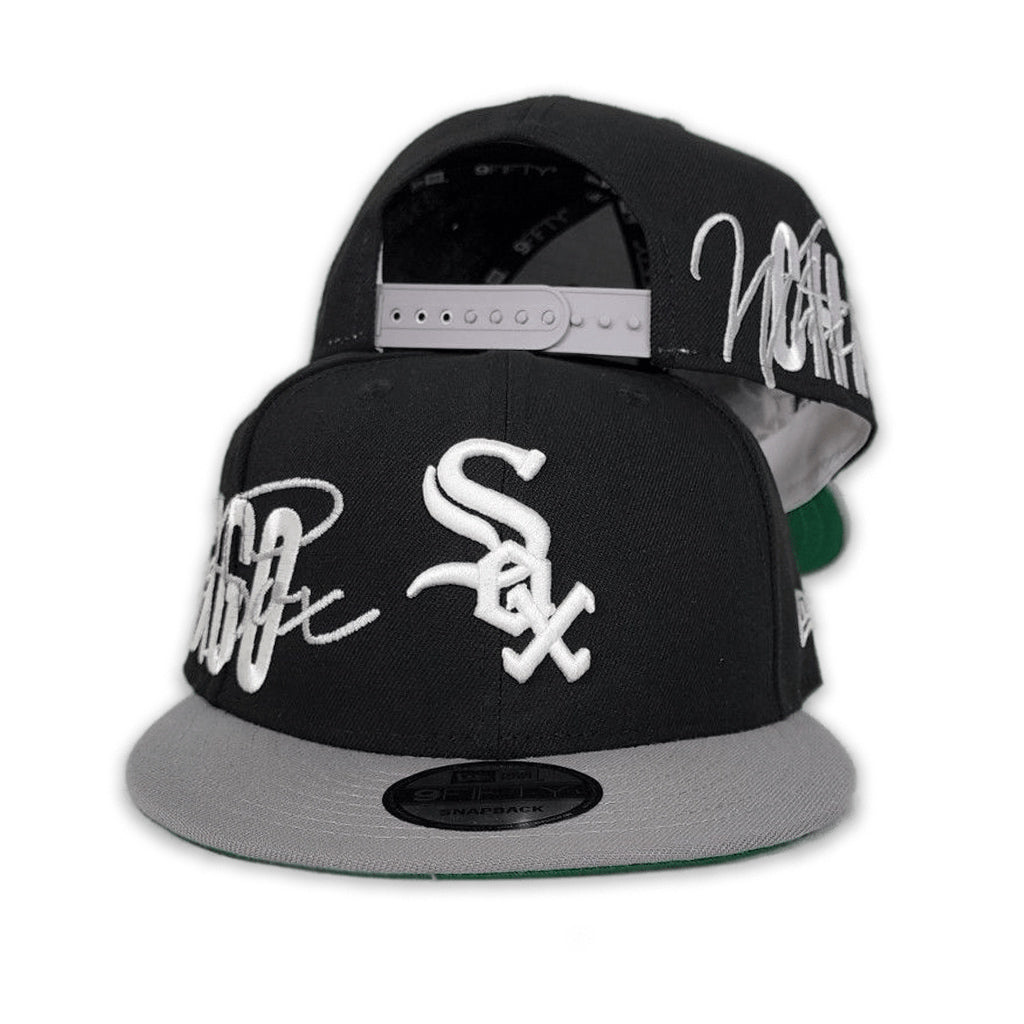 Black Chicago White Sox Green Bottom New Era 9Fifty Snapback