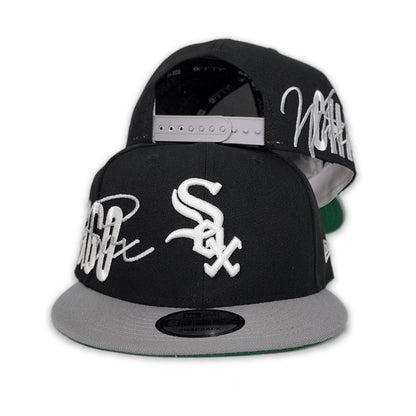 Black Chicago White Sox Green Bottom New Era 9Fifty Snapback