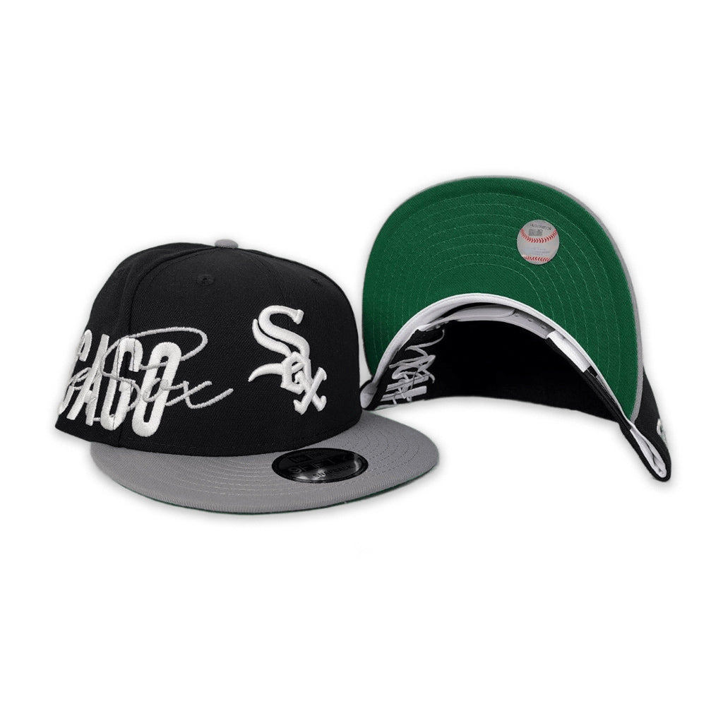 Black Chicago White Sox Green Bottom New Era 9Fifty Snapback