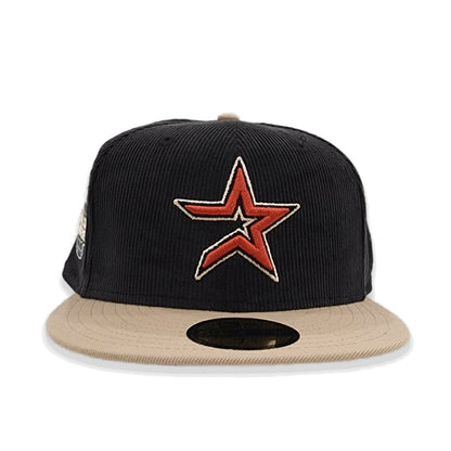 Black Corodury Houston Astros Gray Bottom 2005 World Series Side Patch New Era 59Fifty Fitted