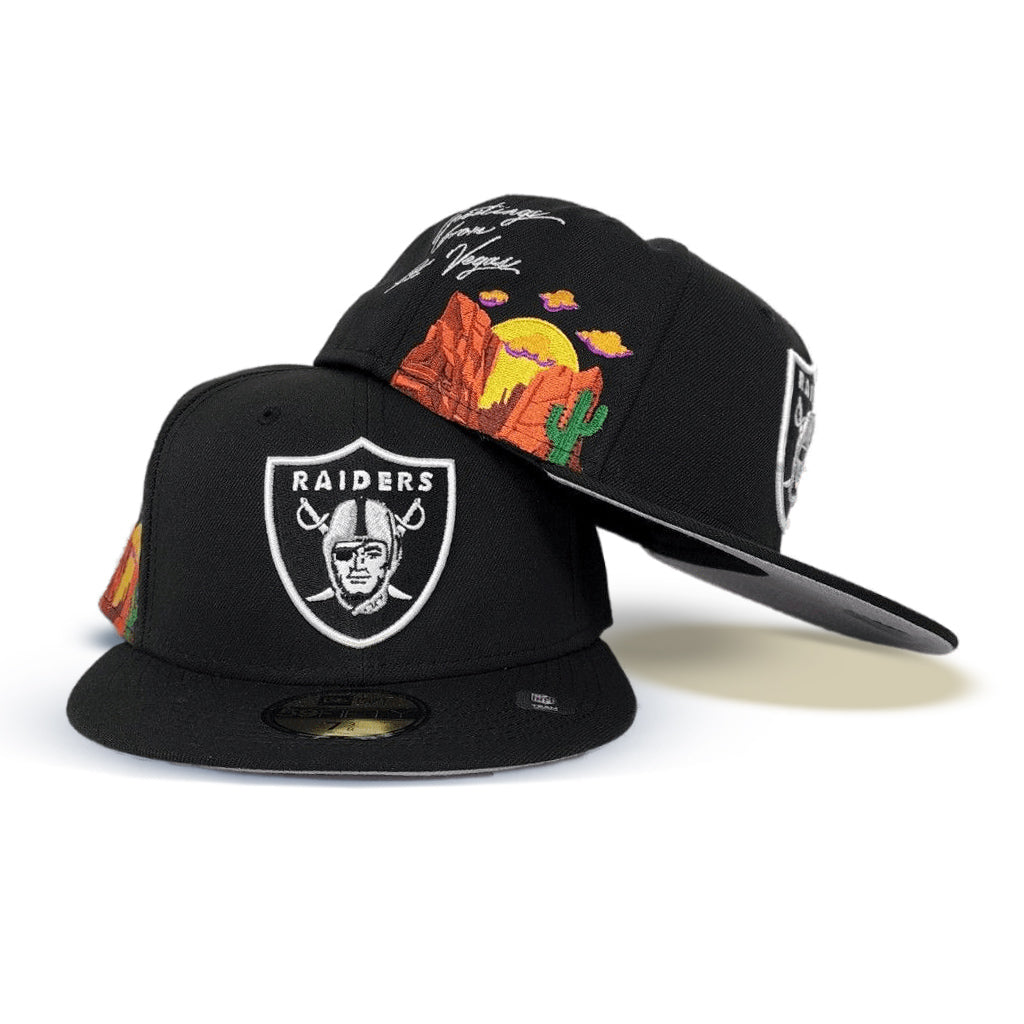 Black Las Vegas Raiders Cloud Icons New Era 59Fifty Fitted