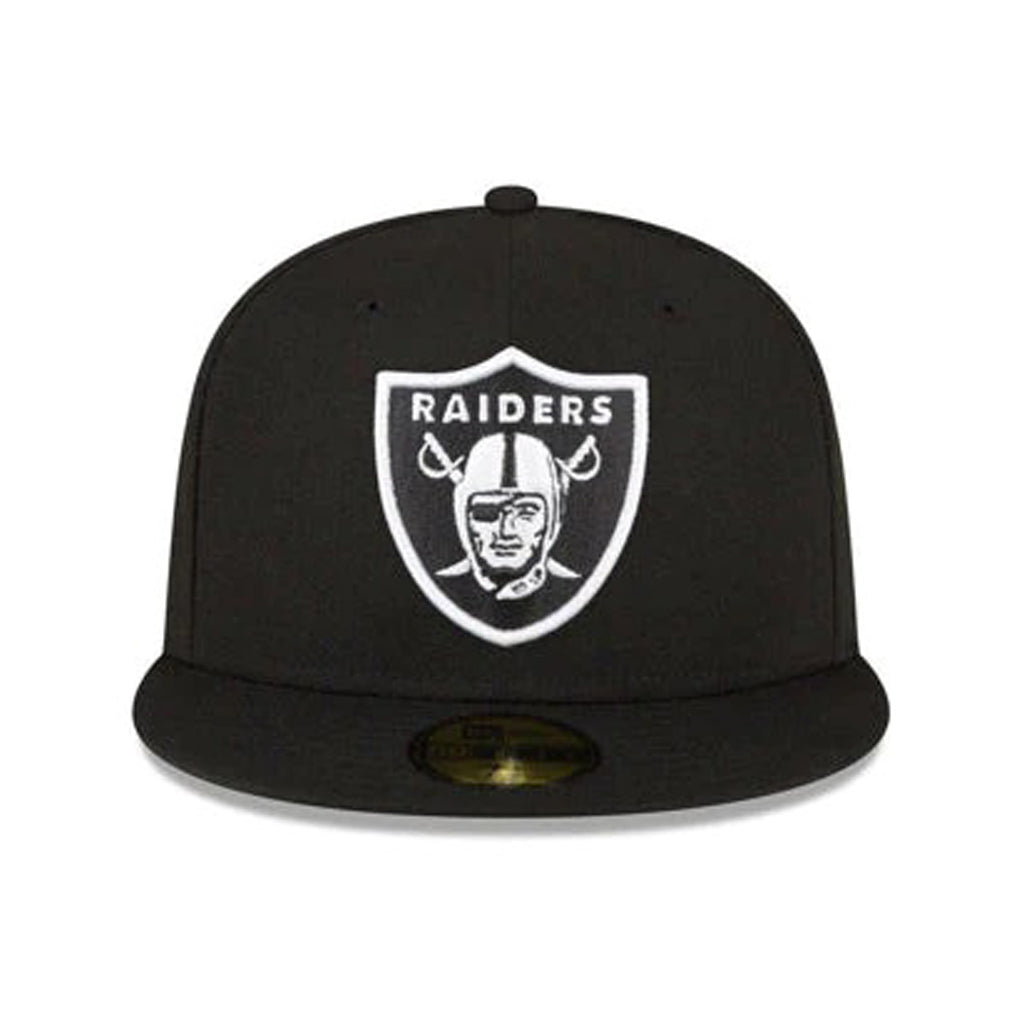 Black Las Vegas Raiders Gray Bottom XVIII Super Bowl Side Patch New Era 59Fifty Fitted