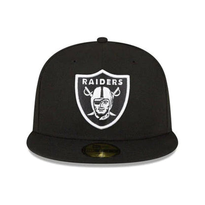 Black Las Vegas Raiders Gray Bottom XVIII Super Bowl Side Patch New Era 59Fifty Fitted