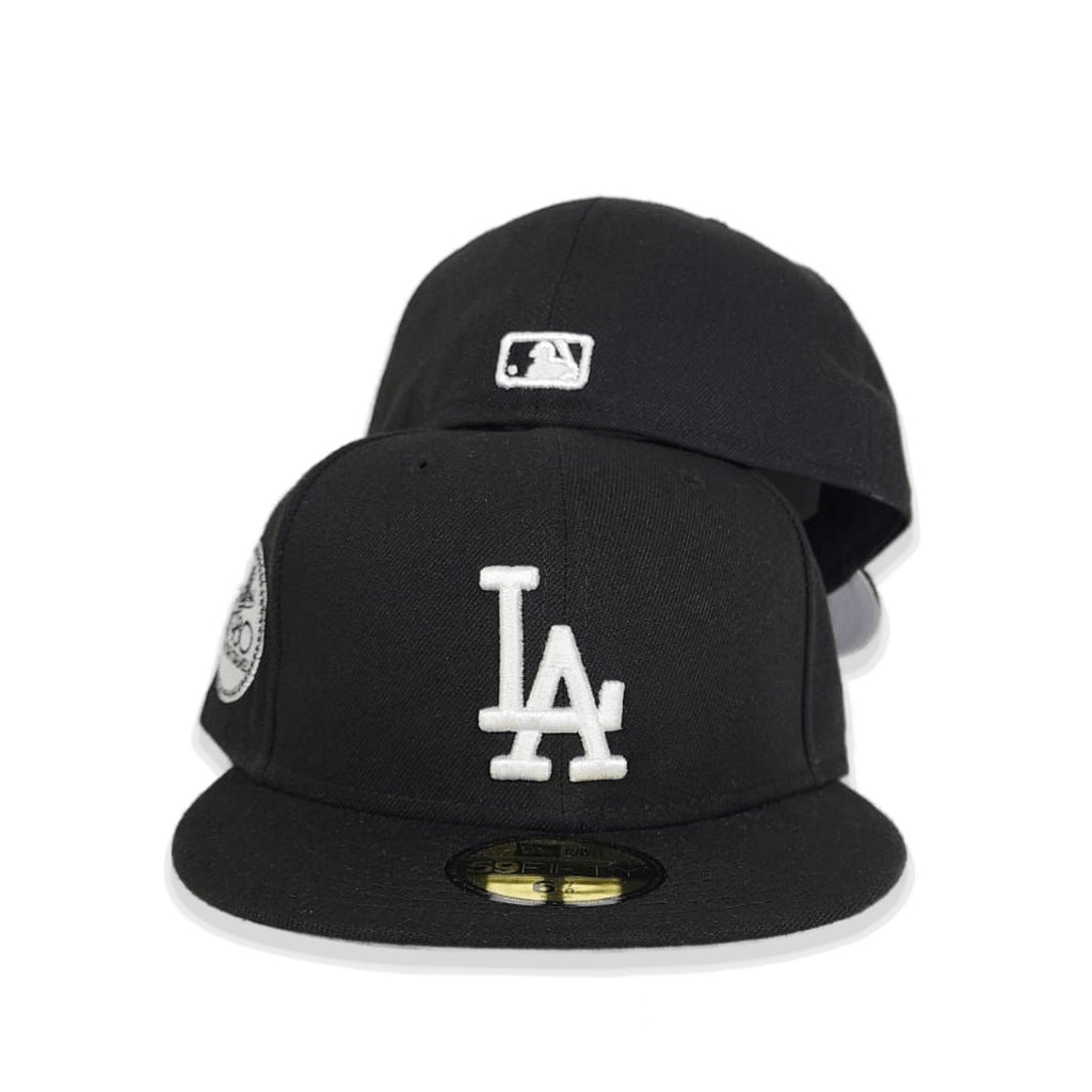 Black Los Angeles Dodgers Gray Bottom 1980 World Series Side Patch New Era 59Fifty Fitted