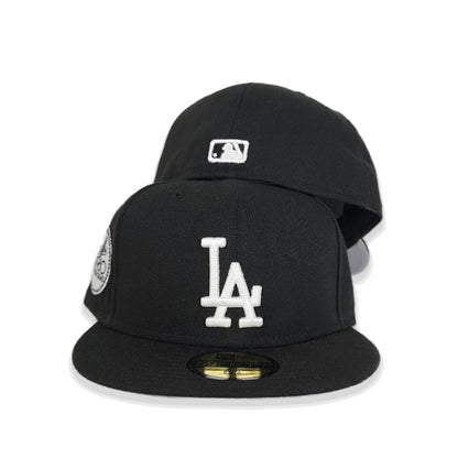 Black Los Angeles Dodgers Gray Bottom 1980 World Series Side Patch New Era 59Fifty Fitted