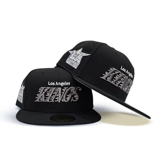 Black Los Angeles Kings Gray Bottom 2017 LA All Star Game Side Patch New Era 59Fifty Fitted