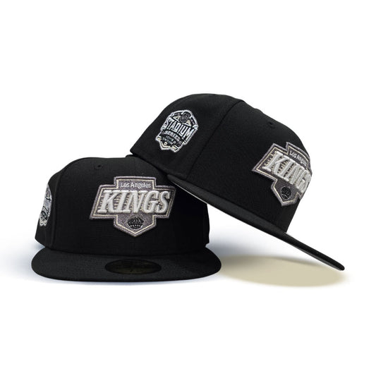 Black Los Angeles Kings Gray Bottom Levi's Stadium 2013 Series Side Patch New Era 59Fifty Fitted