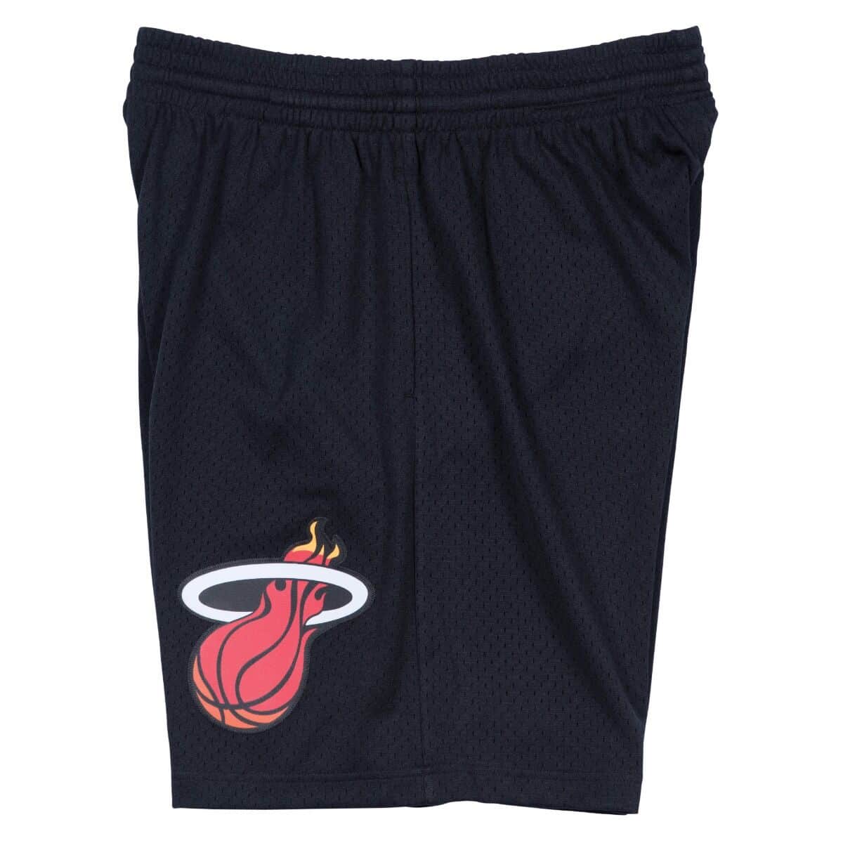 Black Miami Heat Mitchell & Ness Hardeood Classic Men's Swingman Shorts