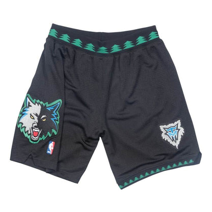 Black Minnesota Timberwolves Mitchell & Ness NBA Men's Authentic NBA Shorts
