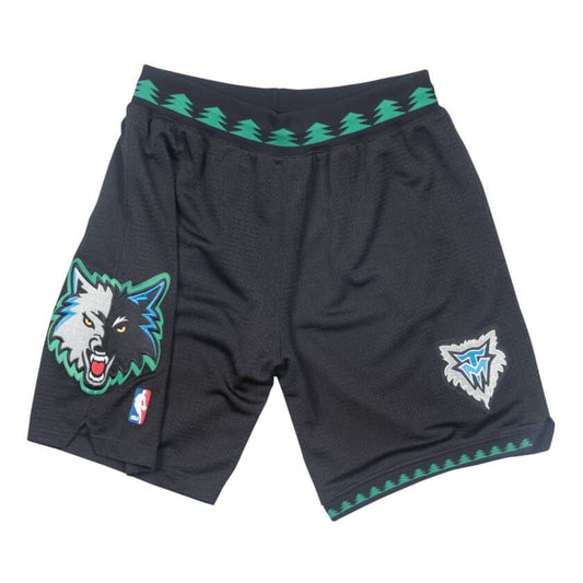 Black Minnesota Timberwolves Mitchell & Ness NBA Men's Authentic NBA Shorts