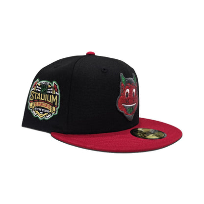 Black Mascot New Jersey Devils Red Visor Gray Bottom 2014 New York Stadium Series Side Patch New Era 59Fifty Fitted