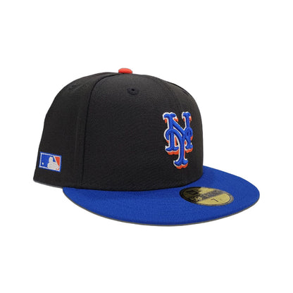 Black New York Mets Royal Blue Visor Gray Bottom MLB Batterman Side Patch New Era Fitted