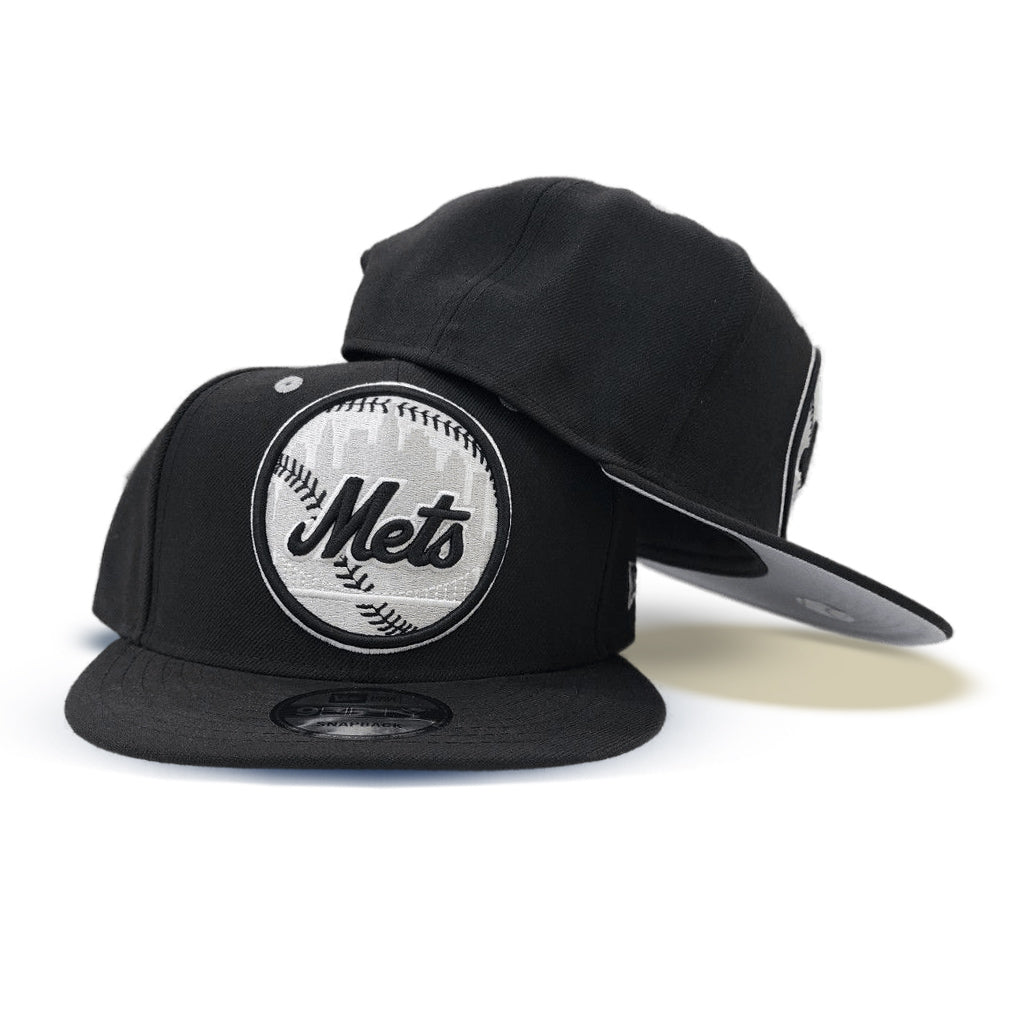 Black New York Mets Gray Bottom New Era 9fifty Snapback