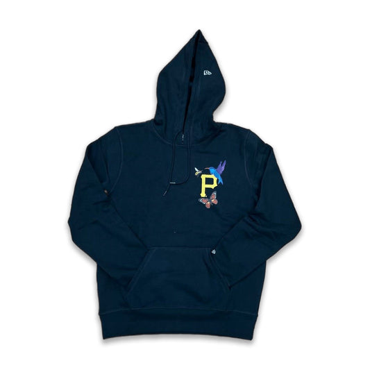 Black Pittsburgh Pirates Blooming New Era Hoodie