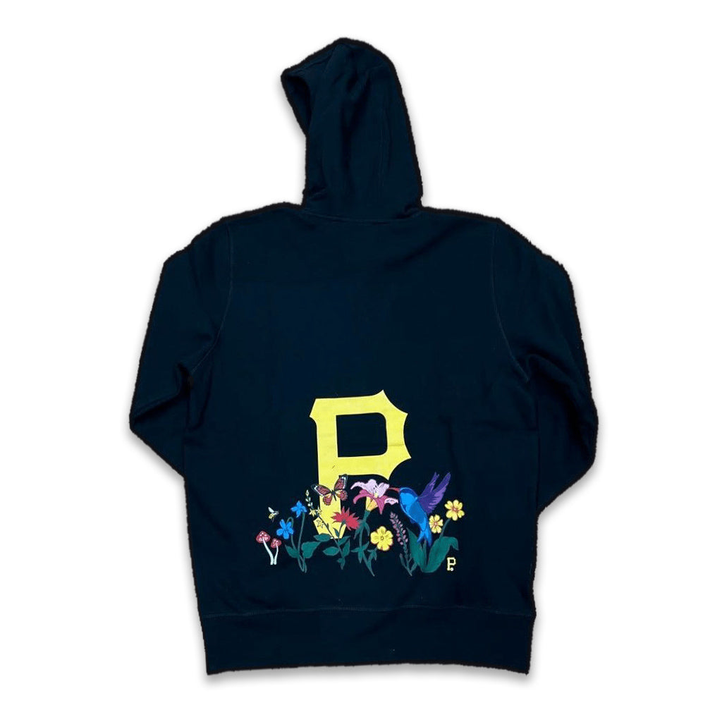 Black Pittsburgh Pirates Blooming New Era Hoodie