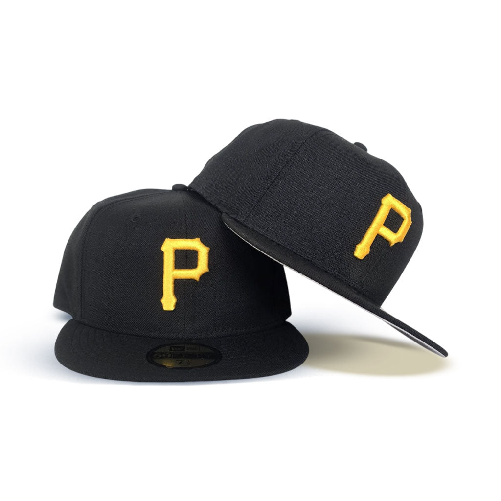 Black Pittsburgh Pirates Gray Bottom New Era 59Fifty True Authentic On Field Fitted