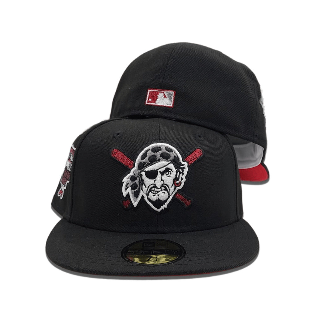 Black Pittsburgh Pirates Red Bottom 2006 All Star Game Side Patch New Era 59Fifty Fitted