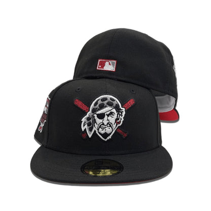 Black Pittsburgh Pirates Red Bottom 2006 All Star Game Side Patch New Era 59Fifty Fitted