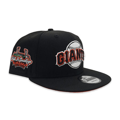 Black San Francisco Giants Orange Bottom Tell It Goodbye Stadium Side Patch New Era 9Fifty Snapback