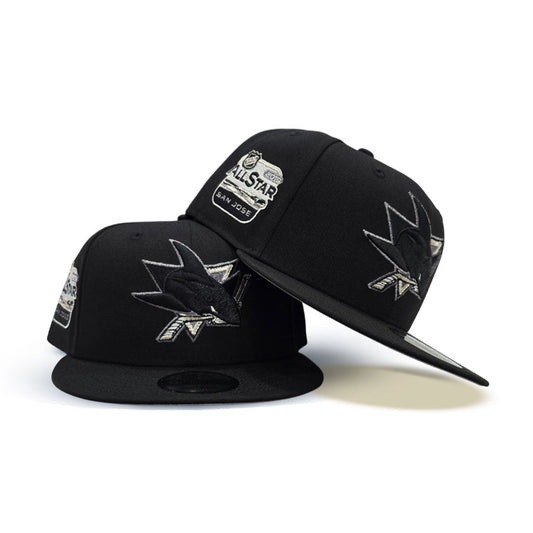 Black San Jose Sharks Teal Visor Gray Bottom 2019 All Star Game Side Patch New Era 9Fifty Snapback