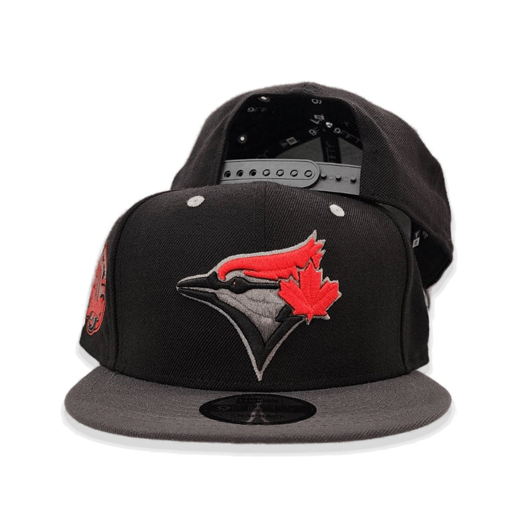 Black Toronto Blue Jays Dark Gray Visor Gray Bottom 30th Season Side Patch New Era 9fifty Snapback