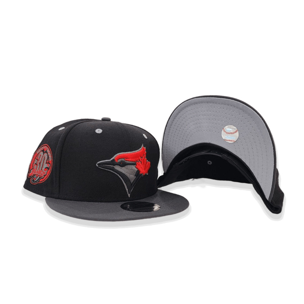 Black Toronto Blue Jays Dark Gray Visor Gray Bottom 30th Season Side Patch New Era 9fifty Snapback