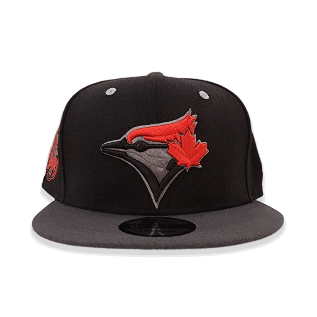 Black Toronto Blue Jays Dark Gray Visor Gray Bottom 30th Season Side Patch New Era 9fifty Snapback