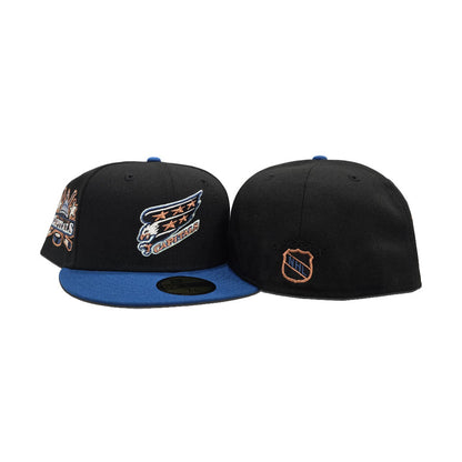 Black Washington Capitals Seashore Blue Visor Gray Bottom Capitals Side Patch New Era 59Fifty Fitted
