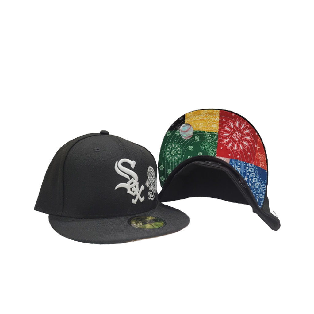 Black Chicago White Sox Patchwork Bottom New Era 59Fifty Fitted