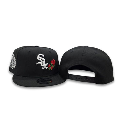 Black Chicago White Sox Rose Gray Bottom 2003 All Star Game Side Patch New Era 9Fifty Snapback