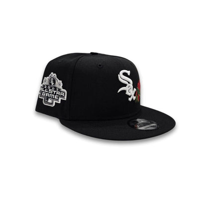 Black Chicago White Sox Rose Gray Bottom 2003 All Star Game Side Patch New Era 9Fifty Snapback