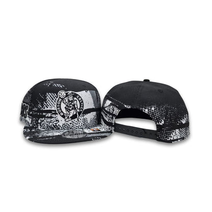 Black Tip Off Boston Celtics Gray Bottom NBA BOS Side Patch New Era 9Fifty Snapback