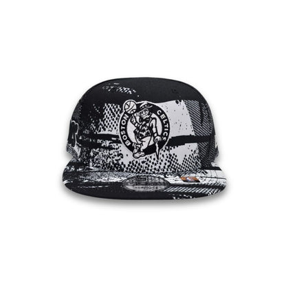 Black Tip Off Boston Celtics Gray Bottom NBA BOS Side Patch New Era 9Fifty Snapback