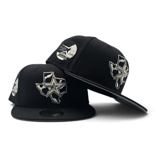 Black Houston Astros Gray Bottom 35 Great Years Side Patch New Era 59Fifty Fitted
