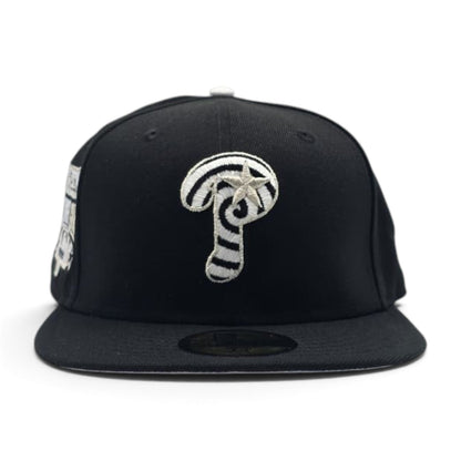 Black Swirl Philadelphia Phillies Gray Bottom 1996 All Star Game Side Patch New Era 59Fifty Fitted