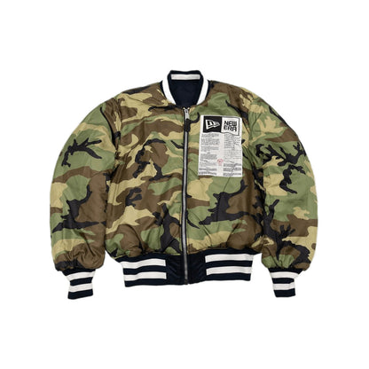 Blue Washington Nationals Alpha Industries X New Era Reversible MA-1 Bomber Jacket