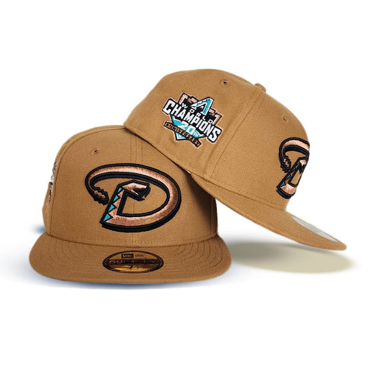 Bronze Arizona Diamondbacks Gray Bottom 20th Anniversary Side Patch New Era 59Fifty Fitted
