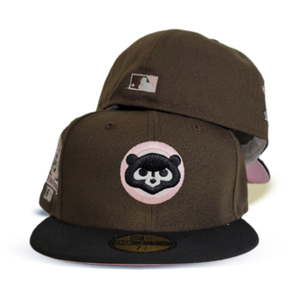 Brown Chicago Cubs Pink Bottom 1990 All Star Game Side Patch New Era 59Fifty Fitted
