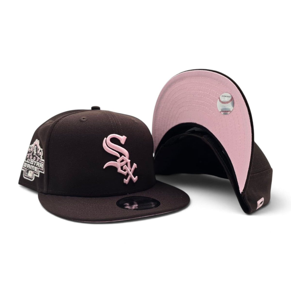 Brown Chicago White Sox Pink Bottom 2003 All Star Game Side Patch New Era 9Fifty Snapback