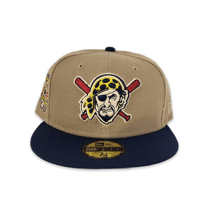 Camel Pittsburgh Pirates Navy Blue Visor Gray Bottom 1994 All Star Game Side Patch New Era 59Fifty Fitted