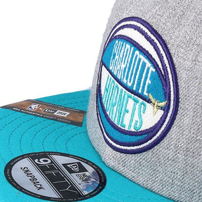 Charlotte Hornets New Era Heather Gray 2019 NBA Draft 9FIFTY Snapback Adjustable Hat