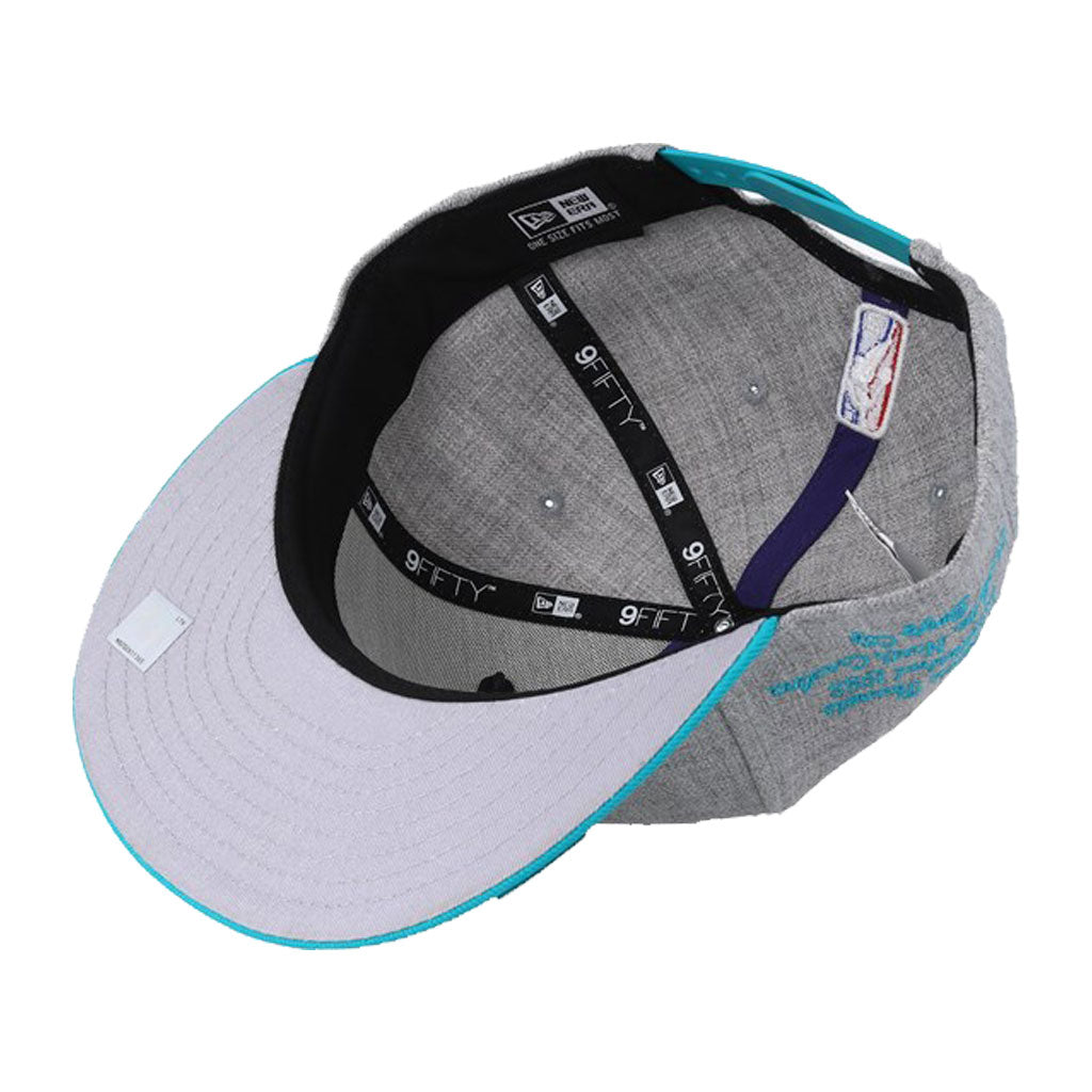 Charlotte Hornets New Era Heather Gray 2019 NBA Draft 9FIFTY Snapback Adjustable Hat