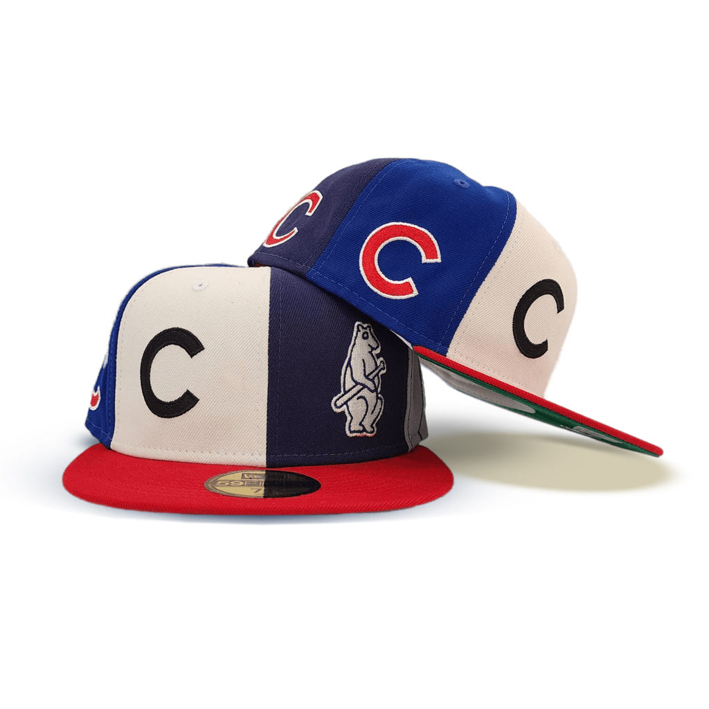 Chicago Cubs Green Bottom Logo Pinwheel New Era 59Fifty Fitted