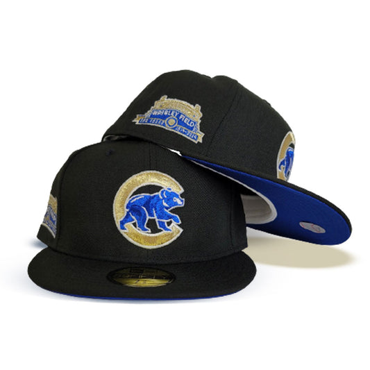 Chicago Cubs Royal Bottom Wrigley Field Side Patch New Era 59Fifty Fitted