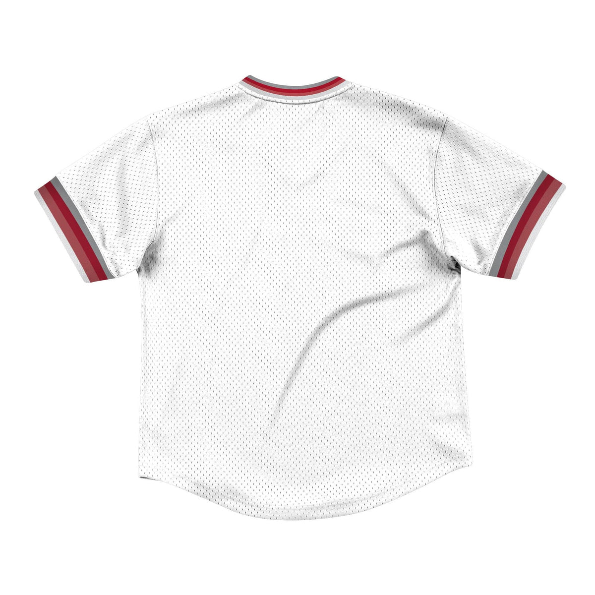 Cincinnati Reds Mitchell & Ness Mesh V-Neck White Jersey