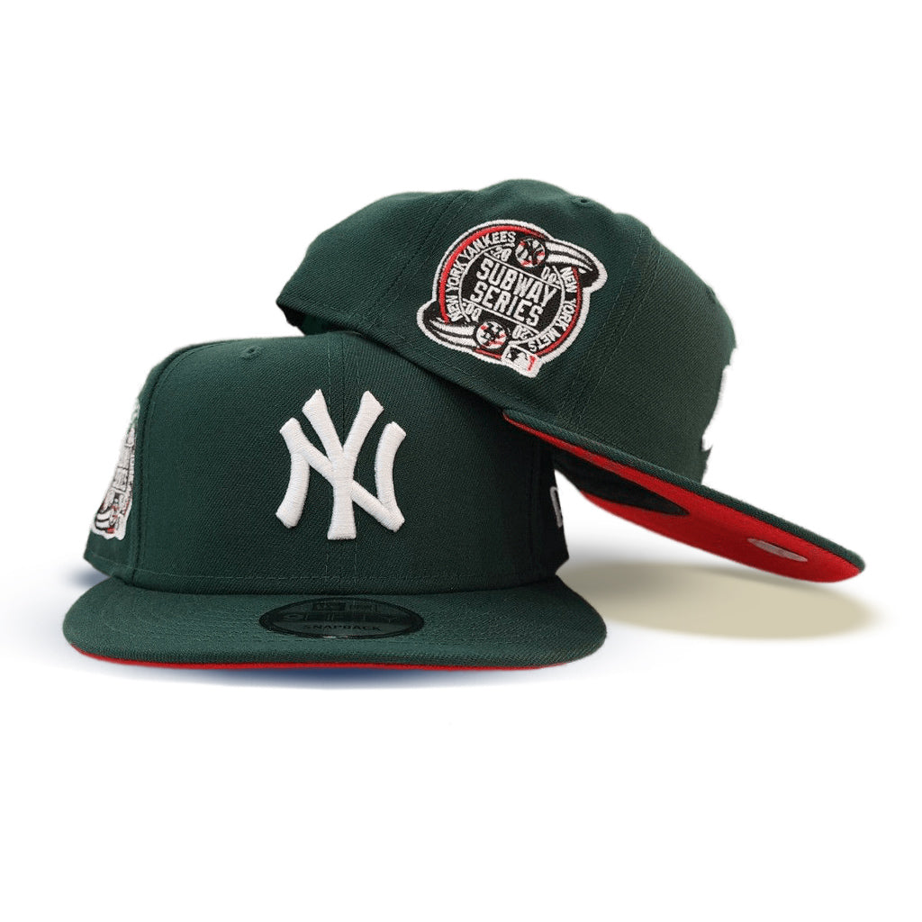 Dark Green New York Yankees Red Bottom 2000 Subway Series Side Patch New Era 9Fifty Snapback