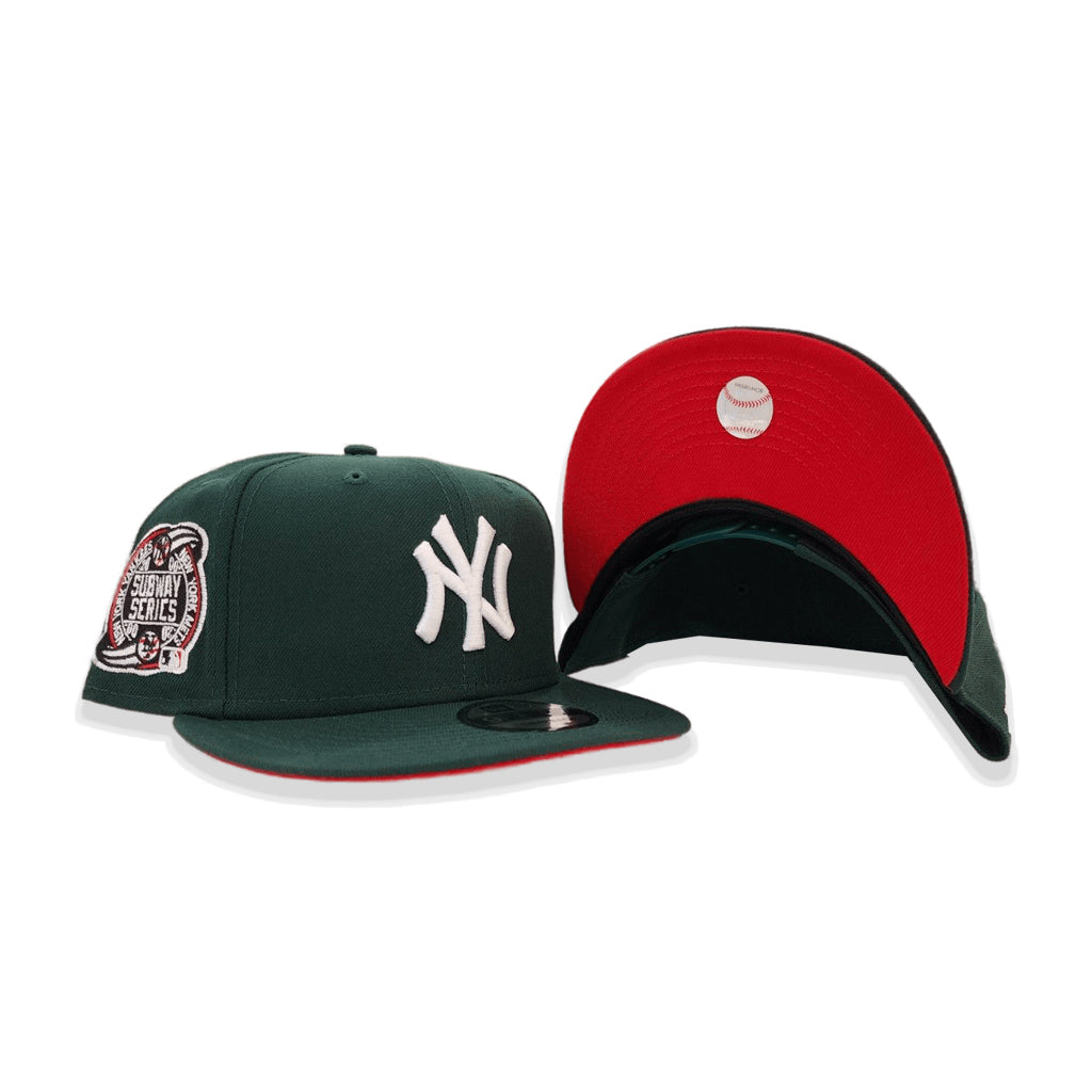 Dark Green New York Yankees Red Bottom 2000 Subway Series Side Patch New Era 9Fifty Snapback
