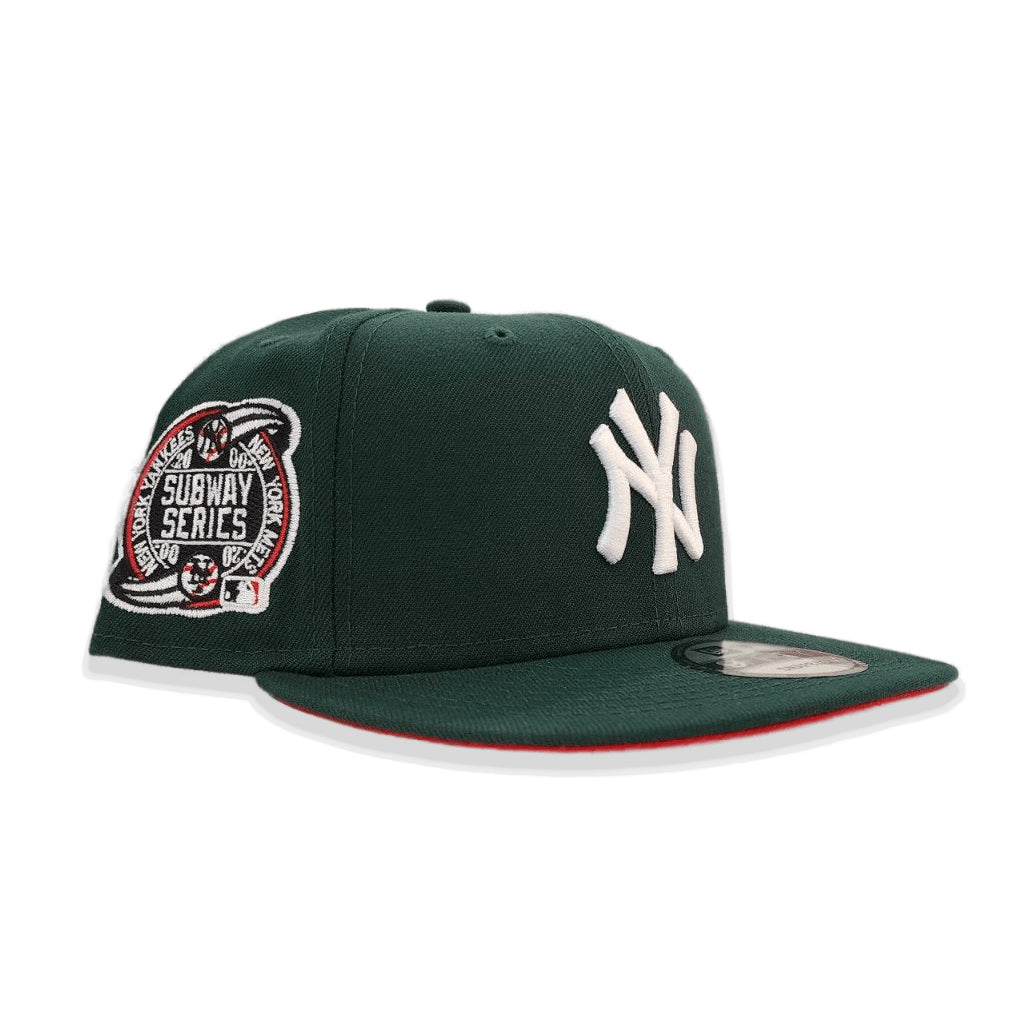 Dark Green New York Yankees Red Bottom 2000 Subway Series Side Patch New Era 9Fifty Snapback
