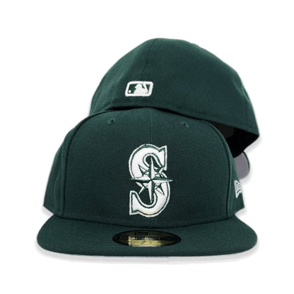 Dark Green Seattle Mariners Gray Bottom New Era 59Fifty Fitted